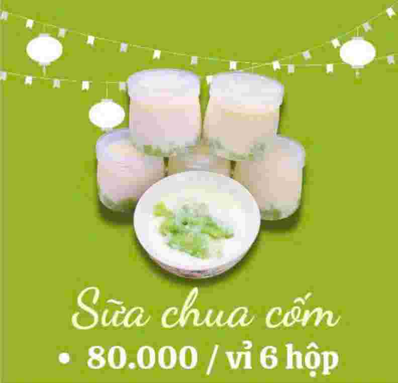 Vỉ 6 hộp sữa chua cốm Thanh An